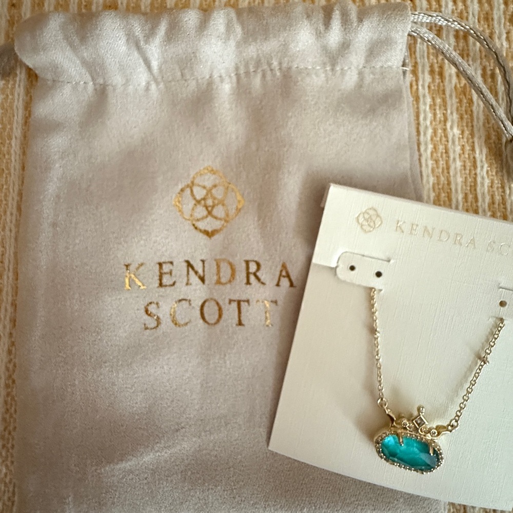 Kendra Scott Gold and Turquoise Disney Princess Crown Necklace - Picture 16 of 16
